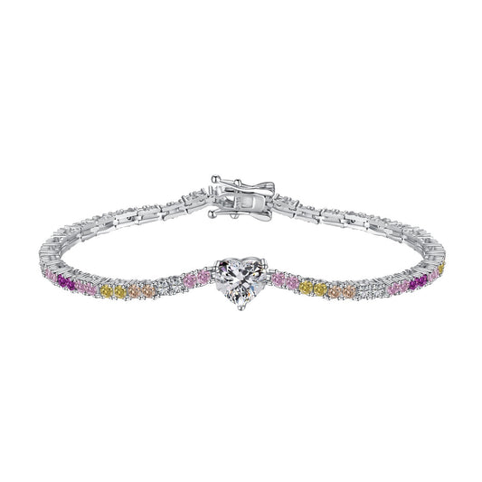 [Vera Jewelry]Delicate Romantic Heart Shape Lover Bracelet