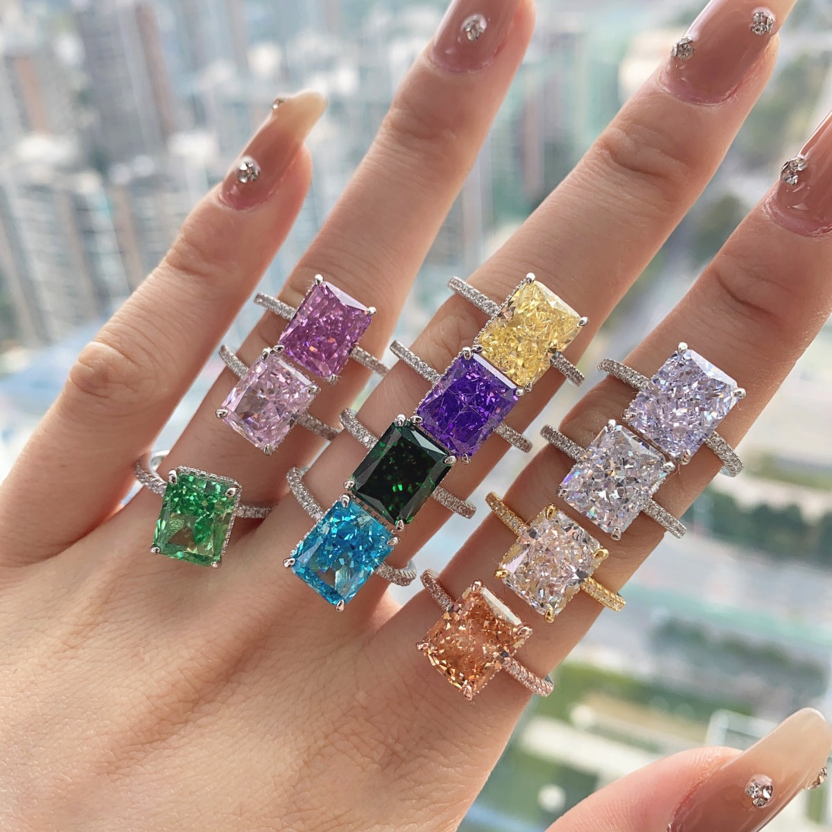 [Vera Jewelry]4.0 Carat Luxurious Engagement Ring