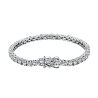 [Vera Jewelry]Luxurious Ornate Round Cut Tennis Bracelet