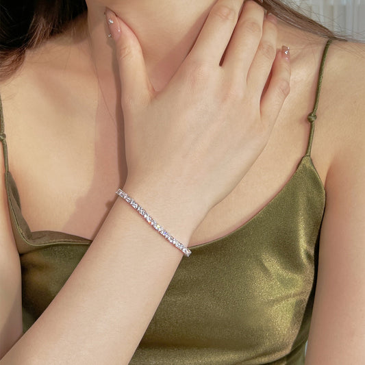 [Vera Jewelry]Dazzling Romantic Heart Shape Lover Bracelet