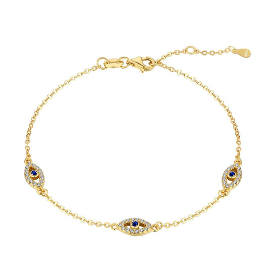 [Vera Jewelry]Evil Eye Shape Pendent Necklace