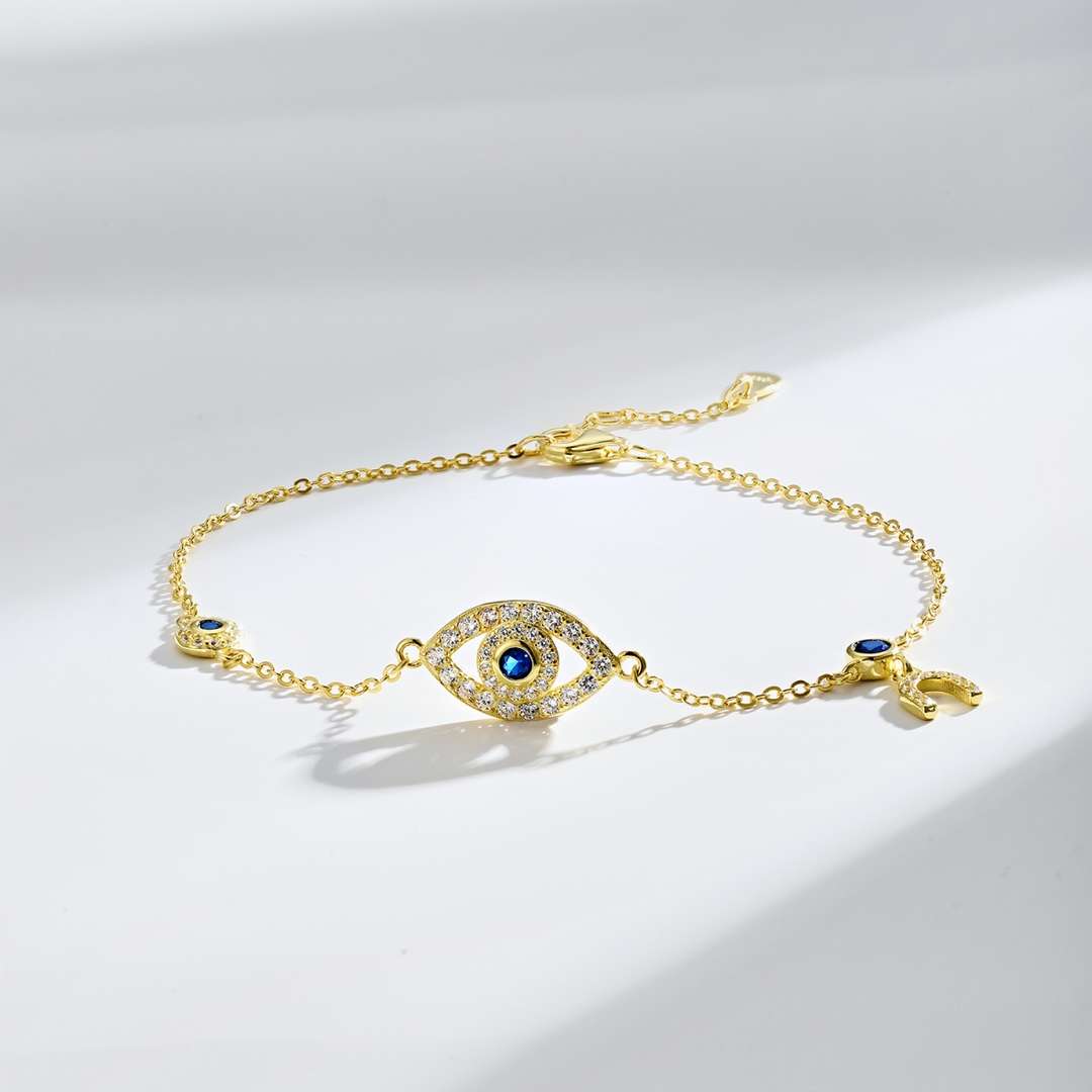 [Vera Jewelry]Dainty Eye Shape Necklace