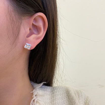 [Vera Jewelry]Ornate Square Shape Earrings