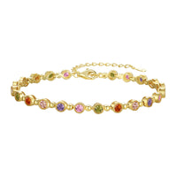 [Vera Jewelry]Sparkling Exquisite Round Cut Party Bracelet