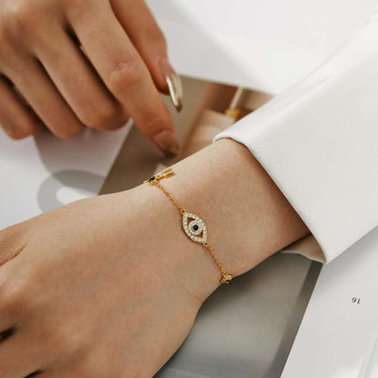 [Vera Jewelry]Dainty Eye Shape Necklace