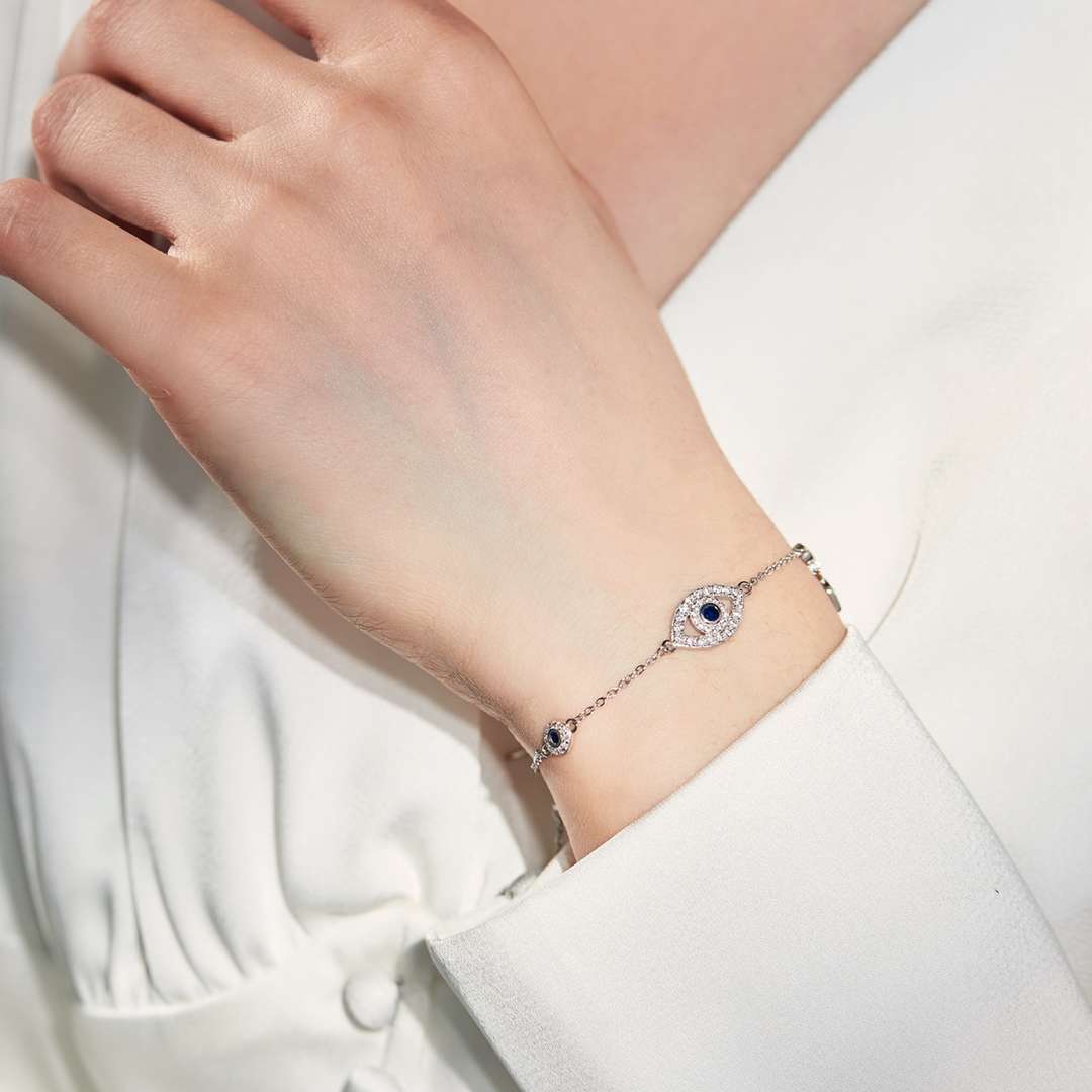 [Vera Jewelry]Dainty Eye Shape Necklace