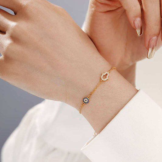 [Vera Jewelry]Gost Shape & Round Shape Necklace