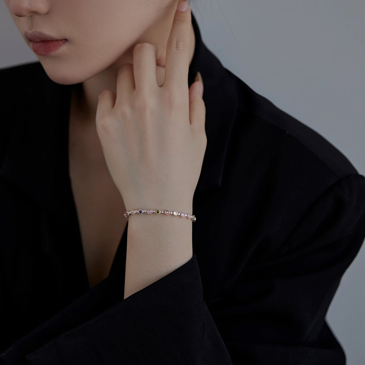 [Vera Jewelry]Sparkling Exquisite Round Cut Party Bracelet