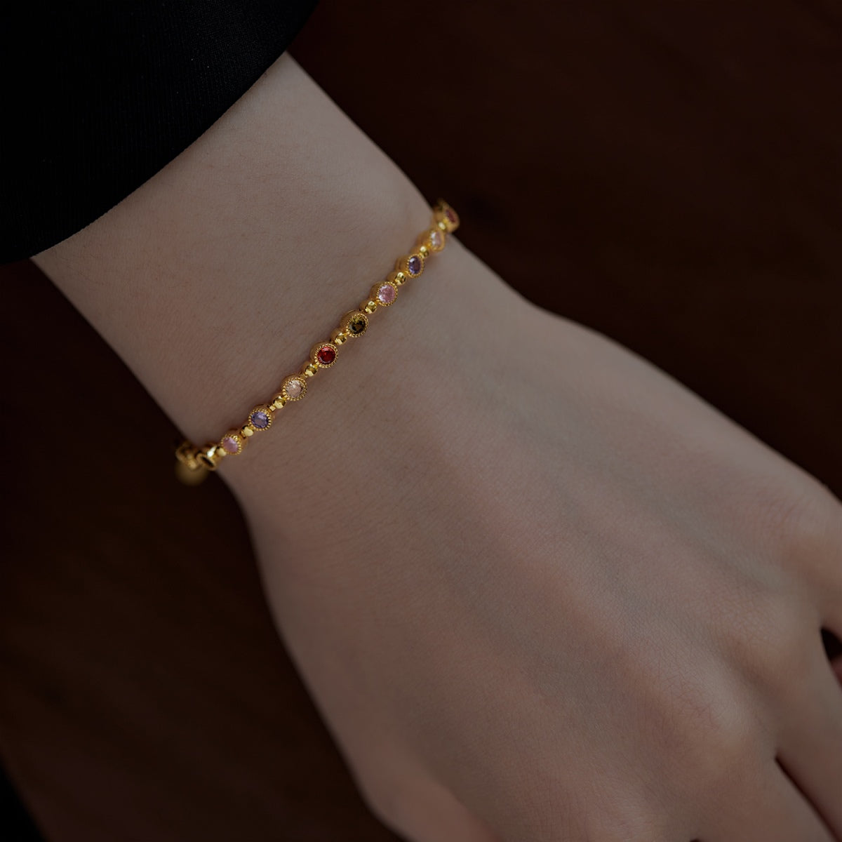 [Vera Jewelry]Sparkling Exquisite Round Cut Party Bracelet
