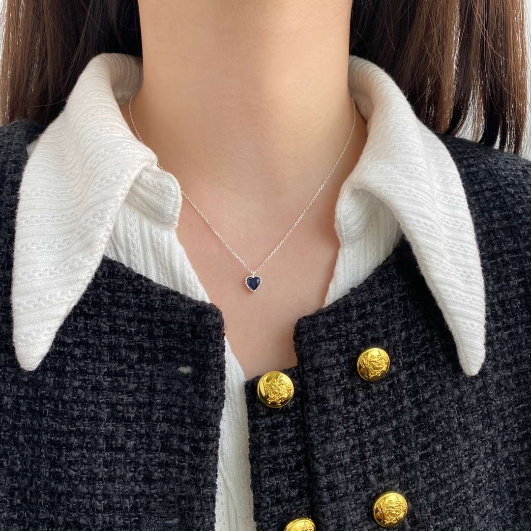 [Vera Jewelry]Ornate Heart Shape Necklace