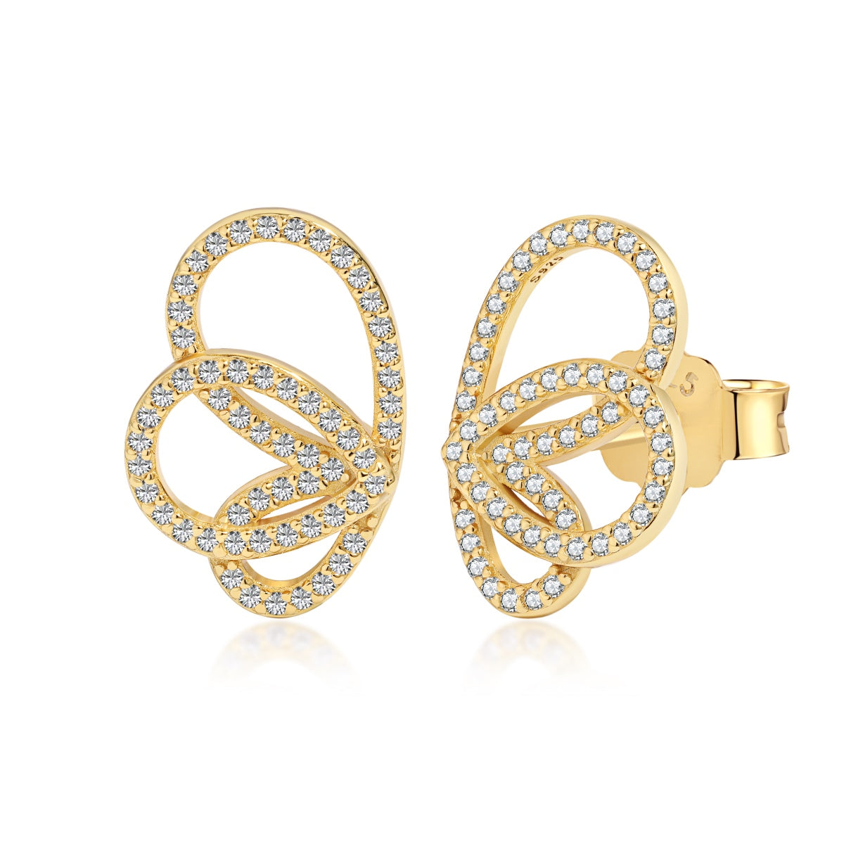 [Vera Jewelry]Exquisite Butterfly Shape Earrings