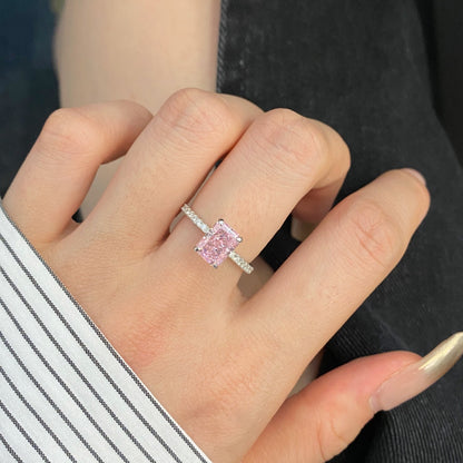 [Vera Jewelry]2.0 Carat Dazzling Sparkling Radiant Cut Party Ring