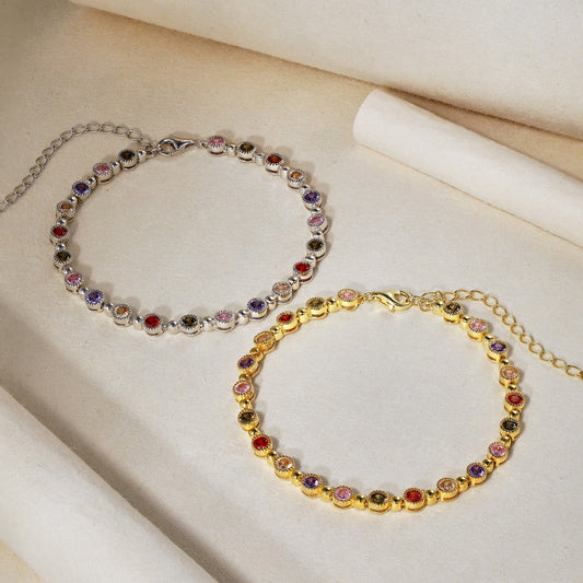 [Vera Jewelry] Funkelndes, exquisites Armband mit Rundschliff für Partys