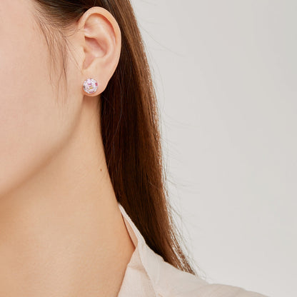 [Vera Jewelry]Ornate Colorful Octagon Shape Daily Earrings