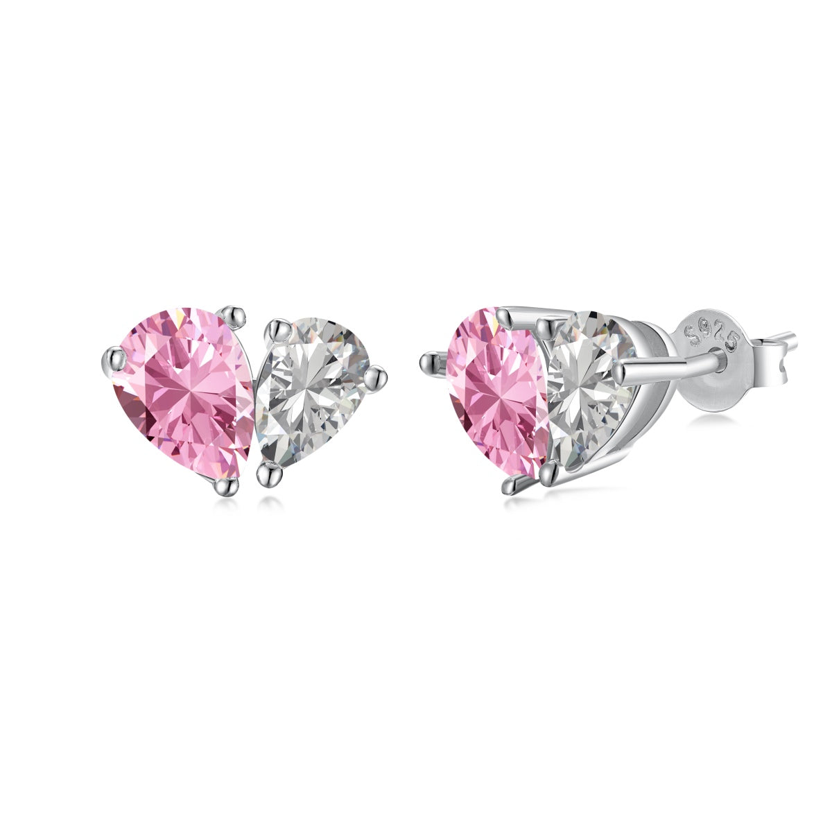 [Vera Jewelry]Dazzling Elegant Heart Cut Lover Earrings