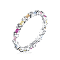 [Vera Jewelry]Charming Colorful Round Cut Daily Ring