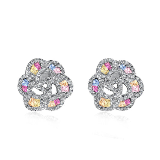 [Vera Jewelry]Exquisite Flower Shape Daily Earrings