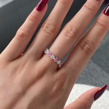 [Vera Jewelry]0.25 Carat Radiant Romance Heart Cut Lover Ring