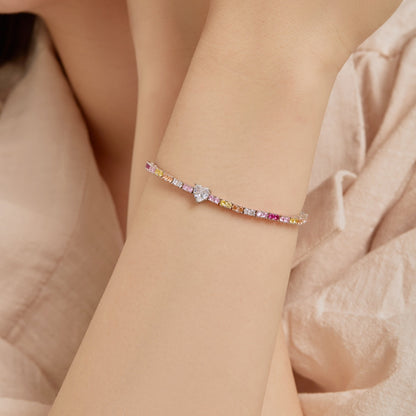 [Vera Jewelry]Delicate Romantic Heart Shape Lover Bracelet