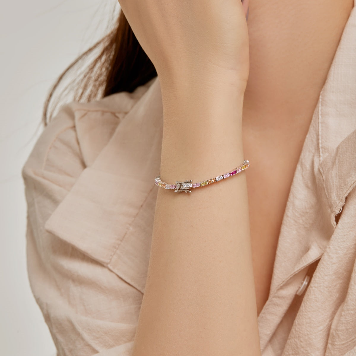 [Vera Jewelry]Delicate Romantic Heart Shape Lover Bracelet