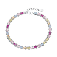 [Vera Jewelry]Delicate Colorful Emerald Cut Party Bracelet