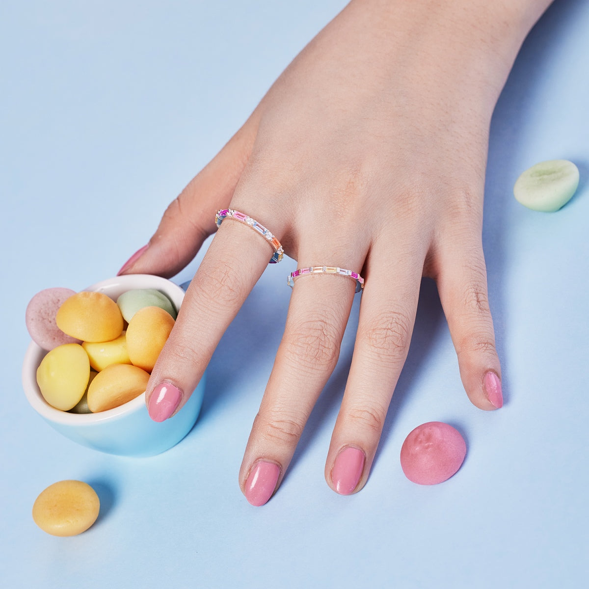 [Vera Jewelry]Lively In Shades Elegant Radiant Cut Daily Ring