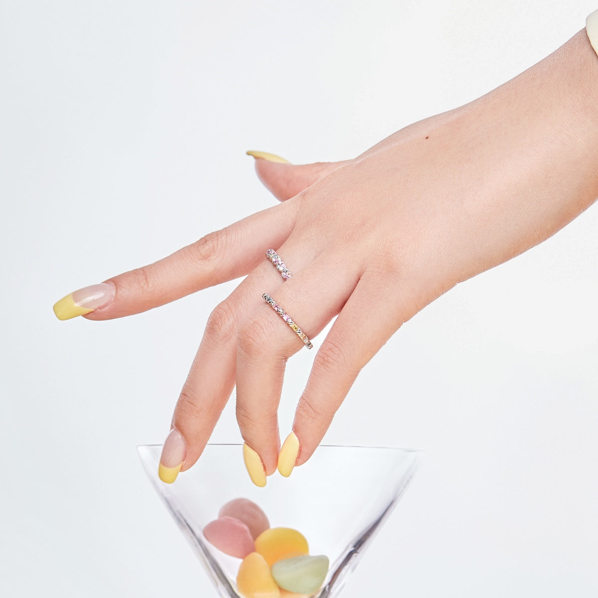 [Vera Jewelry]Charming Colorful Round Cut Daily Ring