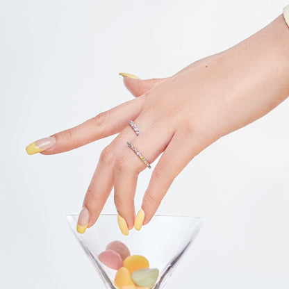 [Vera Jewelry]Charming Colorful Round Cut Daily Ring