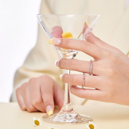 [Vera Jewelry]Charming Colorful Round Cut Daily Ring
