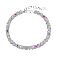 [Vera Jewelry]Delicate Colorful Multi Cut Daily Bracelet