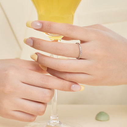 [Vera Jewelry]Radiant Sparkling Round Cut Daily Ring