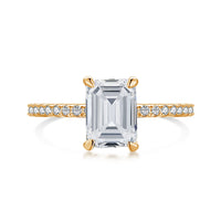 [Vera Jewelry]2.0 Carat Scintillating Ornate Radiant Cut Party Ring