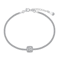 [Vera Jewelry]Luxurious Dazzling Square Shape Banquet Bracelet