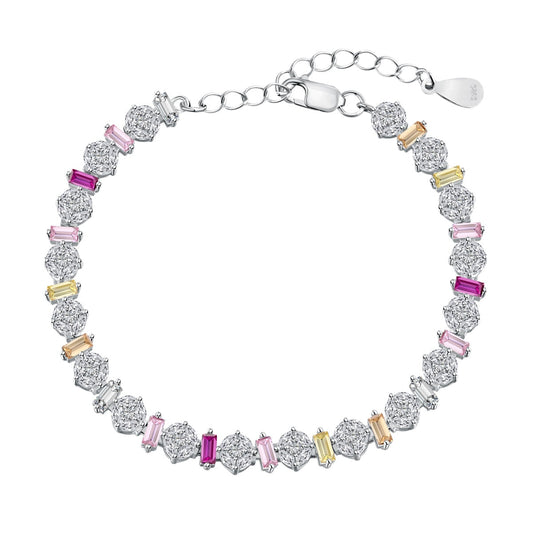 [Vera Jewelry]Radiant Colorful Round Shape Daily Bracelet