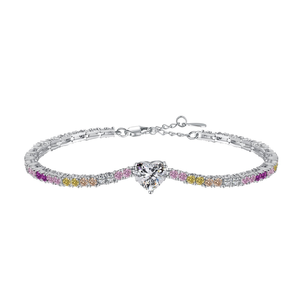 [Vera Jewelry]Delicate Romantic Heart Shape Lover Bracelet