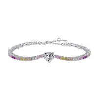 [Vera Jewelry]Delicate Romantic Heart Shape Lover Bracelet