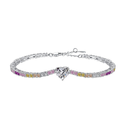 [Vera Jewelry]Delicate Romantic Heart Shape Lover Bracelet