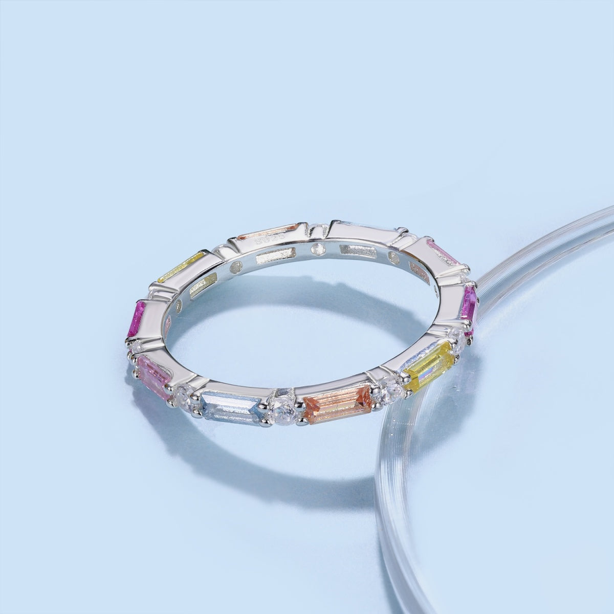 [Vera Jewelry]Lively In Shades Elegant Radiant Cut Daily Ring