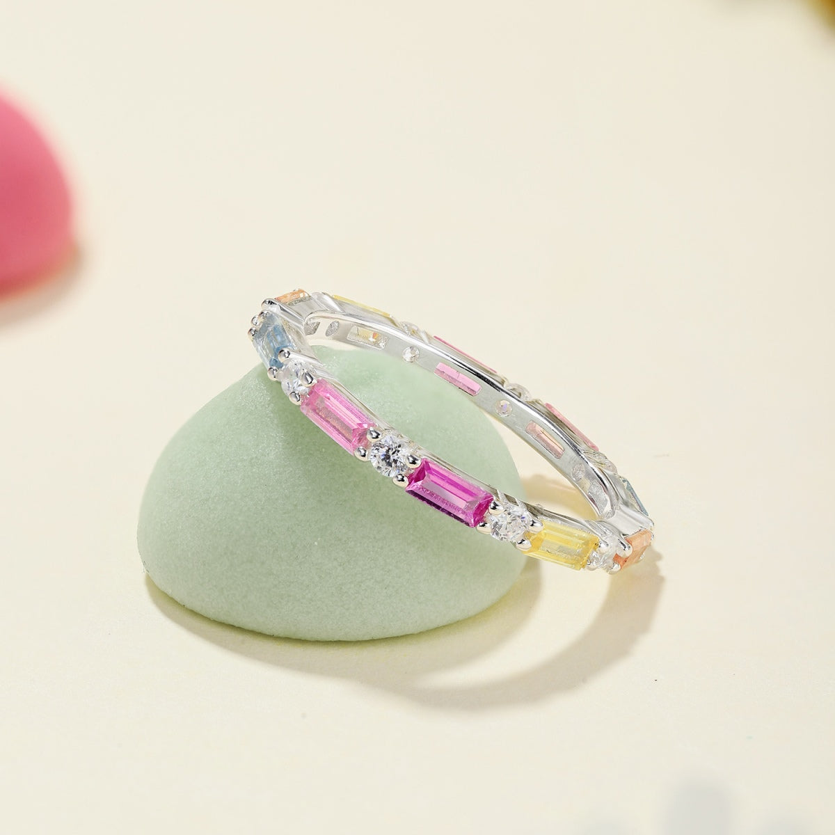 [Vera Jewelry]Lively In Shades Elegant Radiant Cut Daily Ring