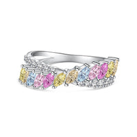 [Vera Jewelry]Unique Colorful Marquise Cut Daily Ring