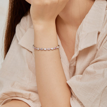 [Vera Jewelry]0.25 Carat Radiant Water Drop Shape Daily Bracelet