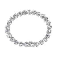 [Vera Jewelry]0.75 Carat Elegant Romantic Heart Shape Lover Bracelet