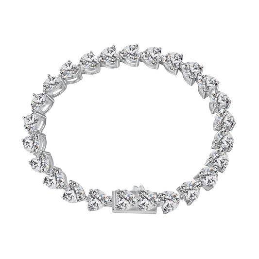 [Vera Jewelry] 0,75 Karat elegantes, romantisches Herzform-Armband für Verliebte