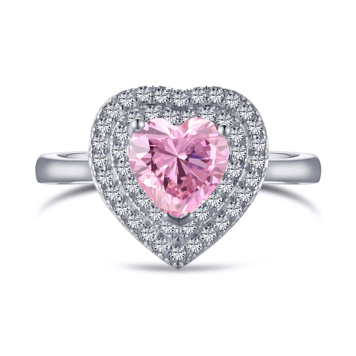 [Vera Jewelry]Delicate Ebullient Heart Shape Wedding Ring