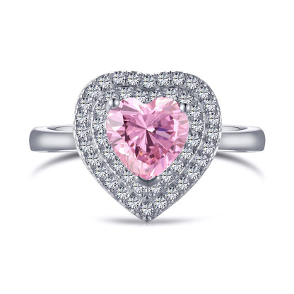 [Vera Jewelry]Delicate Ebullient Heart Shape Wedding Ring