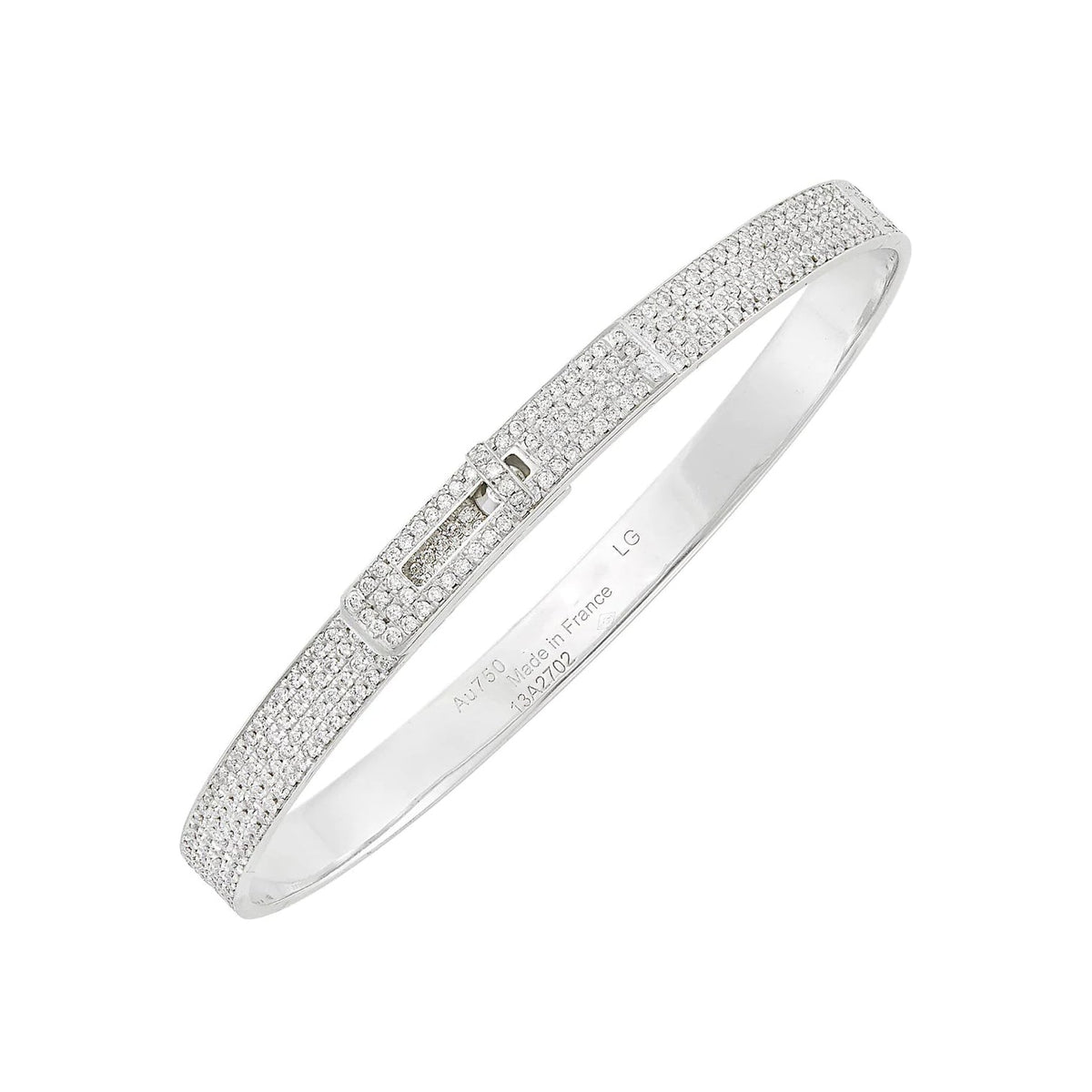 [Vera  Jewelry]HM KELLY BRACELET IN SILVER AND FULL PAVE DIAMOND