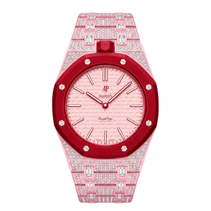 Royal Oak Pop Exclusive Bioceramic Case & Bioceramic Strap Full Diamond