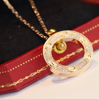 [Vera Jewelry]LOVE NECKLACE ADJUSTABLE ROSE GOLD