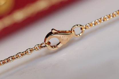 [Vera Jewelry]LOVE NECKLACE PINK GOLD AND SILVER