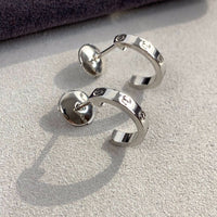 [Vera Jewelry]LOVE EARRINGS 2.65MM SILVER